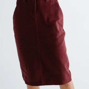 Burgundy skirt